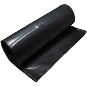 20 x 100 ft. x 6 mil Roll of Heavy Duty Black Color Plastic Sheet